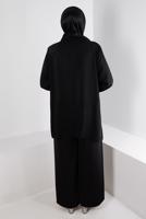 Hijab clothing BLACK ALVINA GEM DETAILED PANTSUIT T 20316