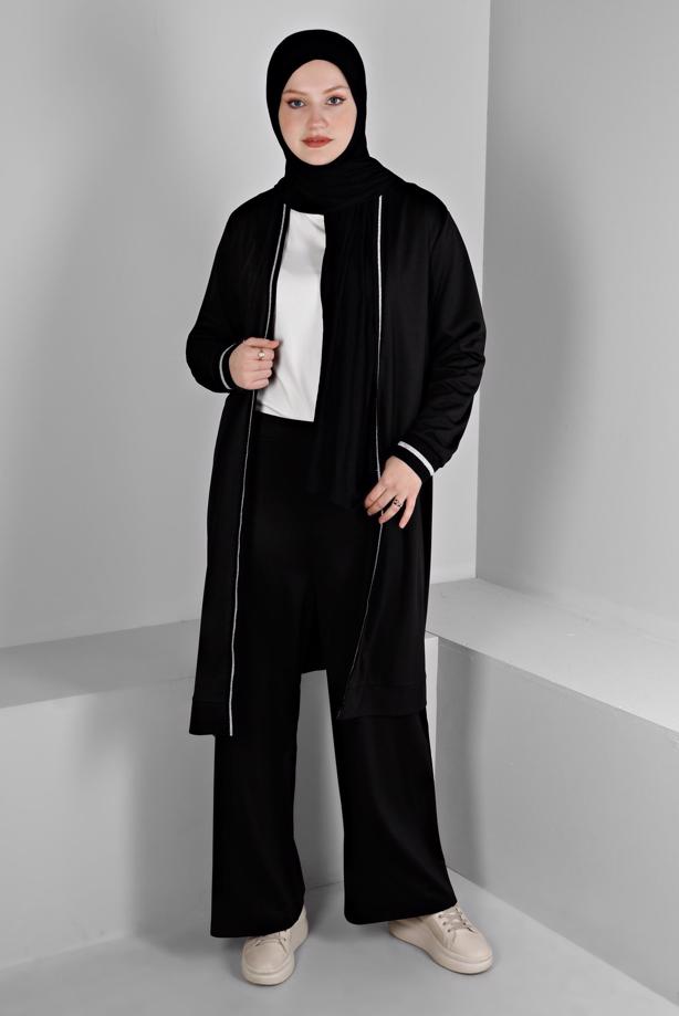 Vêtements hijab NOIR ALVINA COSTUME PANTALON T 20319 - TRENDTESETTÜR