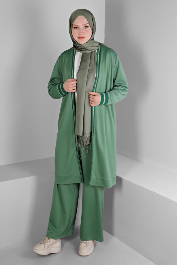 Vêtements hijab VERT ALVINA COSTUME PANTALON T 20319 - TRENDTESETTÜR