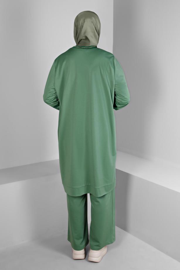 Vêtements hijab VERT ALVINA COSTUME PANTALON T 20319 - TRENDTESETTÜR