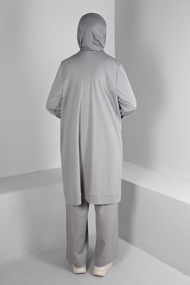 Vêtements hijab GRIS ALVINA COSTUME PANTALON T 20319 - TRENDTESETTÜR