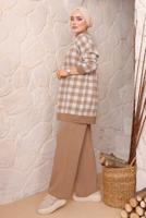 Vêtements hijab TABA ENSEMBLE PANTALON EN MAILLE À CARREAUX 5692