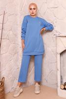 Tesettür giyim LACİVERT BASIC İKİLİ PANTOLON TAKIMI 9972 