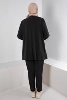 Vêtements hijab NOIR ALVINA TUNIQUE DÉTAIL BOUTONS T 20300