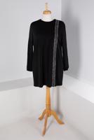 Vêtements hijab NOIR ALVINA TUNIQUE À RAYURES T 20312