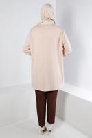 Vêtements hijab BEIGE TUNIQUE ALVINA AVEC DÉTAIL DE POCHE T 20329