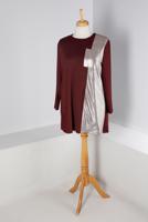 Vêtements hijab ROUGE BORDEAUX TUNIQUE ALVINA AVEC DÉTAIL DE POCHE T 20329