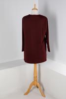 Vêtements hijab ROUGE BORDEAUX TUNIQUE ALVINA AVEC DÉTAIL DE POCHE T 20329