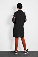 Tesettür giyim SİYAH ALVİNA NAKIŞ DETAYLI TUNİK 40238 