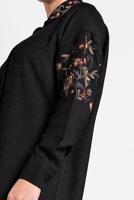 Tesettür giyim SİYAH ALVİNA NAKIŞ DETAYLI TUNİK 40238 