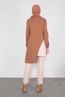 Hijab clothing BROWN ALVINA ASYMMETRIC CUT TUNIC T 41166