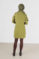 Tesettür giyim YEŞİL ALVİNA FIRFIR DETAYLI TUNİK 41231	