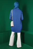 Tesettür giyim MAVİ ALVİNA TRİKO TUNİK T 43120