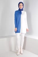 Hijab clothing BLUE ALVINA KNITWEAR TUNIC T 43167
