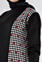 Tesettür giyim SİYAH ALVİNA TRİKO TUNİK T 43177