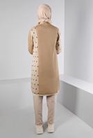 Tesettür giyim KAHVE ALVİNA TRİKO TUNİK T 43177