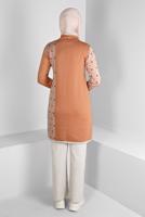 Tesettür giyim PUDRA ALVİNA TRİKO TUNİK T 43177