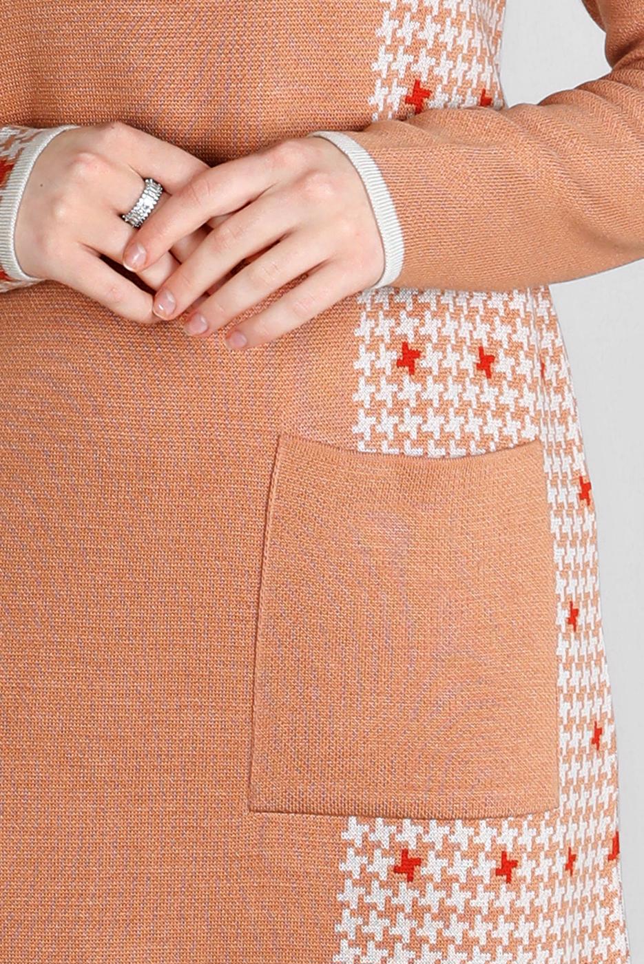 Tesettür giyim PUDRA ALVİNA TRİKO TUNİK T 43177