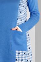 Tesettür giyim MAVİ ALVİNA TRİKO TUNİK T 43177