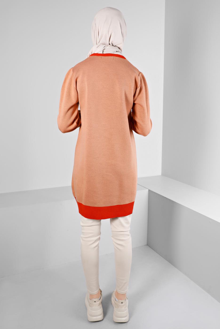 Hijab clothing ORANGE ALVINA KNITWEAR TUNIC T 43178