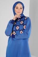 Hijab clothing NAVY BLUE ALVINA KNITWEAR TUNIC T 43178