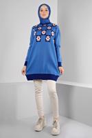 Hijab clothing NAVY BLUE ALVINA KNITWEAR TUNIC T 43178