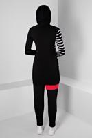 Tesettür giyim SİYAH ALVİNA TRİKO TUNİK T 43179