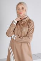 Vêtements hijab BEIGE ALVINA TUNIQUE DÉTAIL DENTELLE T 43355