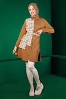 Vêtements hijab ORANGE ALVINA TUNIQUE CEINTURE T 43377