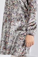 Tesettür giyim GRİ ALVİNA DESENLİ KADİFE TUNİK T 43392