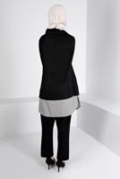 Tesettür giyim SİYAH ALVİNA KADİFE TUNİK T 43438