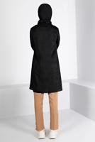 Tesettür giyim SİYAH ALVİNA KADİFE TUNİK T 43441