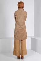 Tesettür giyim KAHVE ALVİNA KADİFE TUNİK T 43441