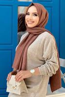 Tesettür giyim BEJ UZUN TRİKO TUNİK T 51222
