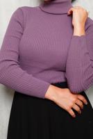 Tesettür giyim MOR BASIC BOĞAZLI TRİKO KAZAK 0092	