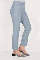 Tesettür giyim GRİ ALVİNA DAR PAÇA KUMAŞ PANTOLON 70052	