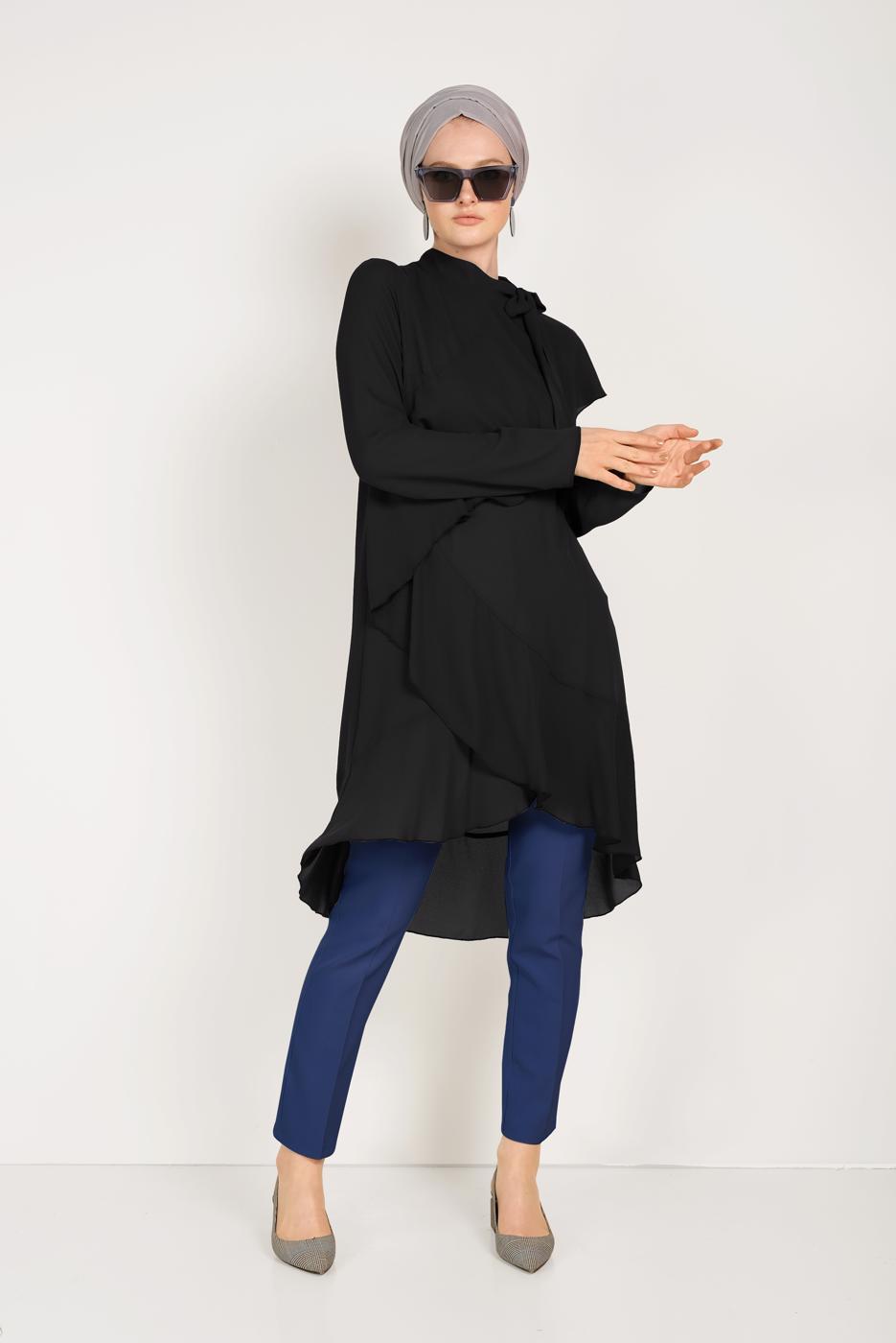 Vêtements hijab BLEU MARINE PANTALON SKINNY ALVİNA 70052