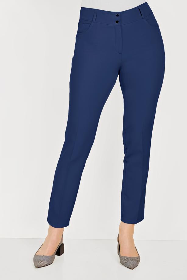 Hijab clothing NAVY BLUE ALVİNA SKINNY LEG TROUSERS 70052  - TRENDTESETTÜR