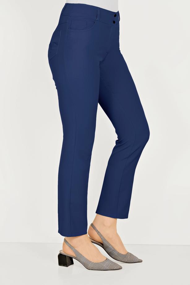 Hijab clothing NAVY BLUE ALVİNA SKINNY LEG TROUSERS 70052  - TRENDTESETTÜR