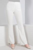 Vêtements hijab CRÈME ALVİNA PANTALON ÉVASÉ AVEC DÉTAIL DE POCHE T 70087