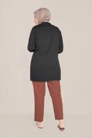 Hijab clothing BROWN ALVİNA CLASSIC CUT BUTTONED TROUSERS 70099 