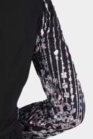 Tesettür giyim FUŞYA ALVİNA TAŞ DETAYLI ABİYE ELBİSE T 50222 