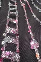 Tesettür giyim FUŞYA ALVİNA TAŞ DETAYLI ABİYE ELBİSE T 50222 