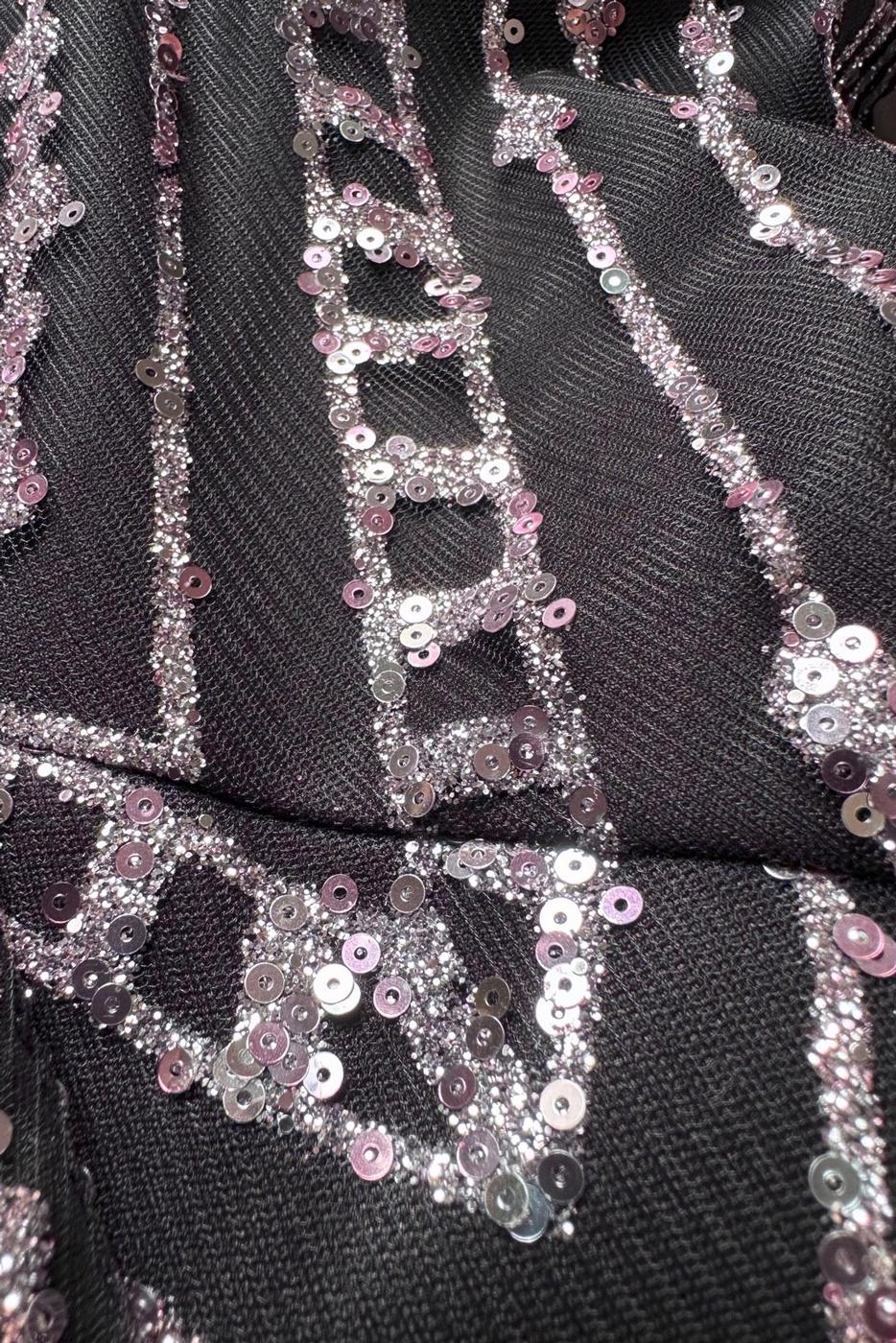 Tesettür giyim PUDRA ALVİNA TAŞLI ABİYE ELBİSE T 50251