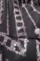 Tesettür giyim PUDRA ALVİNA TAŞLI ABİYE ELBİSE T 50251