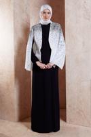 Hijab clothing ECRU ALVINA DRESS SUIT WITH GEM T 30250