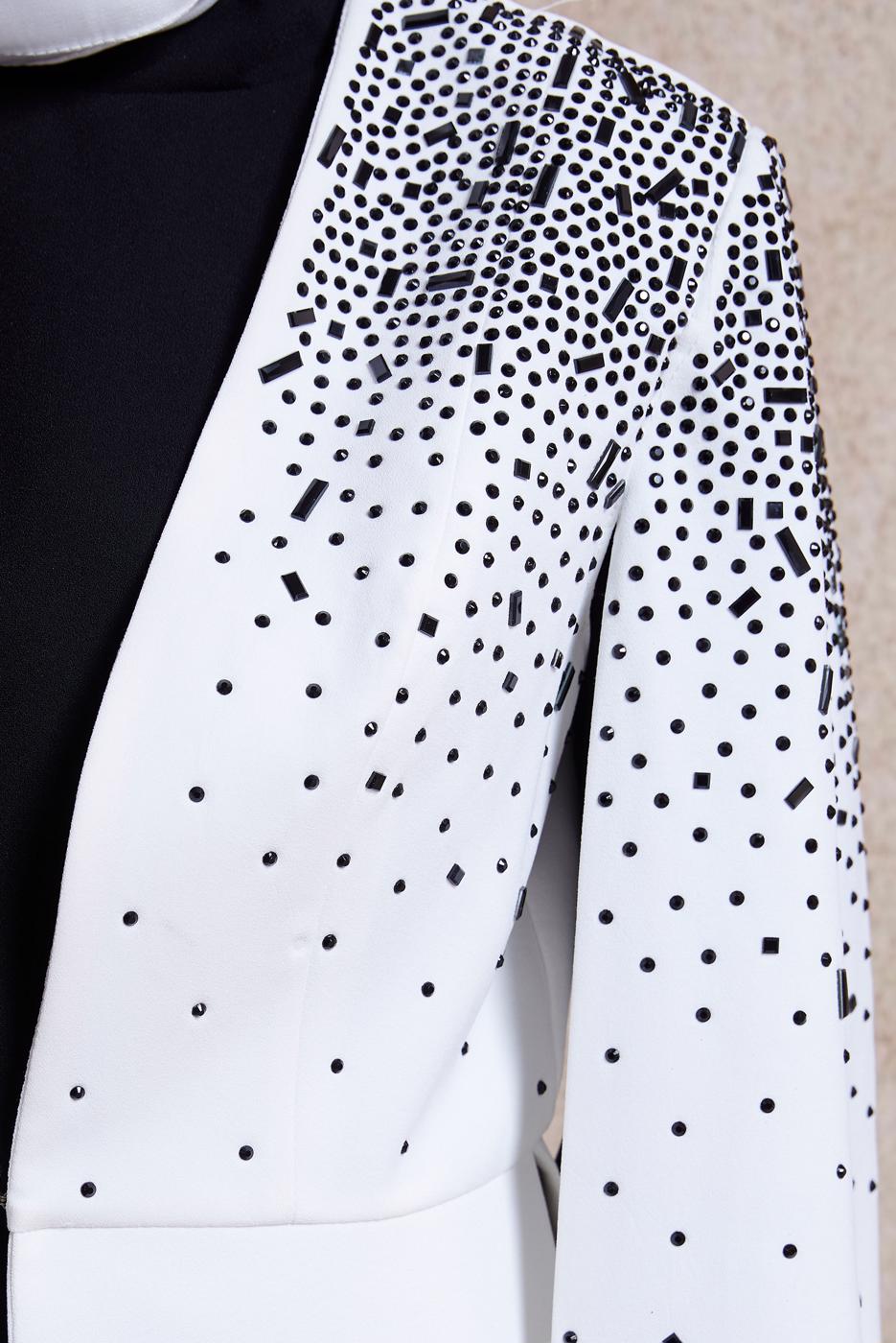 Hijab clothing ECRU ALVINA DRESS SUIT WITH GEM T 30250