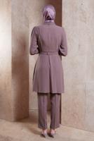 Tesettür giyim MOR ALVİNA TAŞLI PANTOLONLU TAKIM T 30271