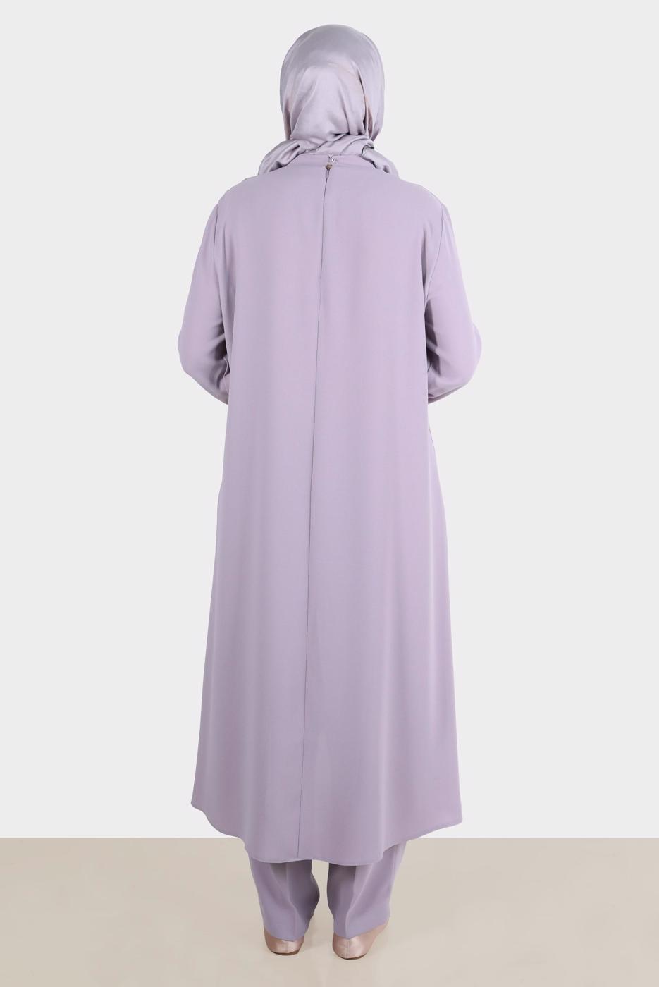 Vêtements hijab POURPRE ALVINA COSTUME PANTALON À SEQUINS T 30274