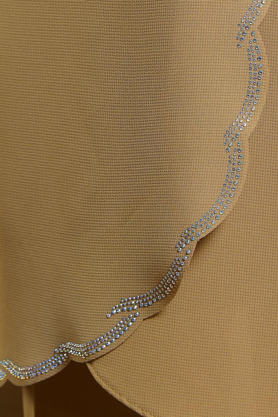 Tesettür giyim KAHVE ALVİNA İKİLİ PANTOLONLU TAKIM T 30277